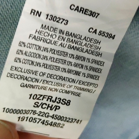 Lee Rider Denim Jacket  Faded Blue Wash Size Small - Picture 7 of 7